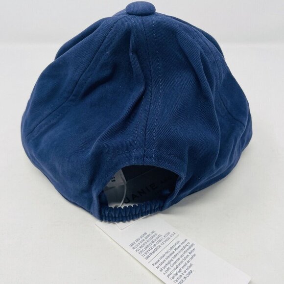 Janie and Jack Youth Boys Size 4-5 Years Bulldog Twill Hat Blue and Burgundy $26 - Picture 3 of 7